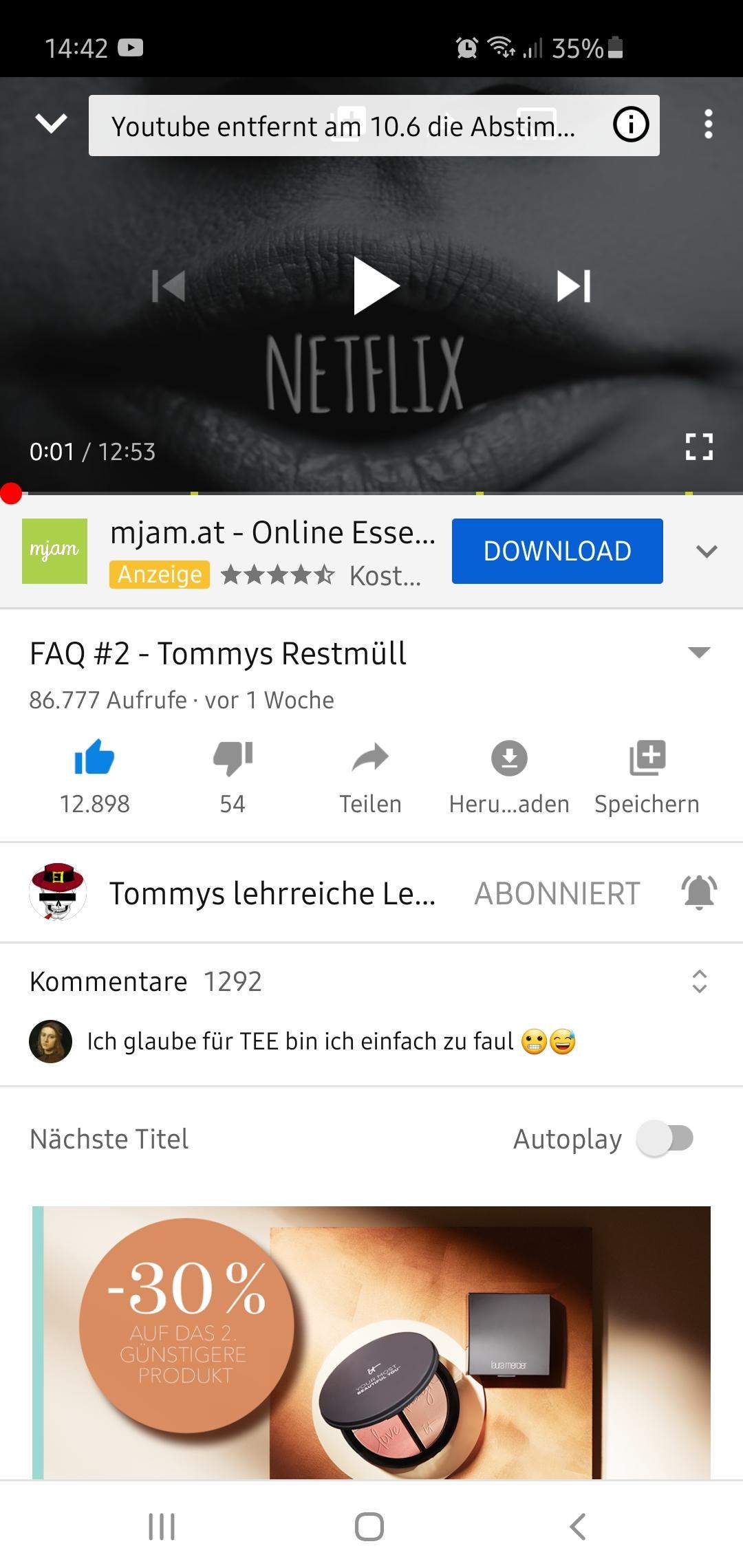 Warum gibt es kein TeilenSymbol mehr bei Youtube? (facbook)