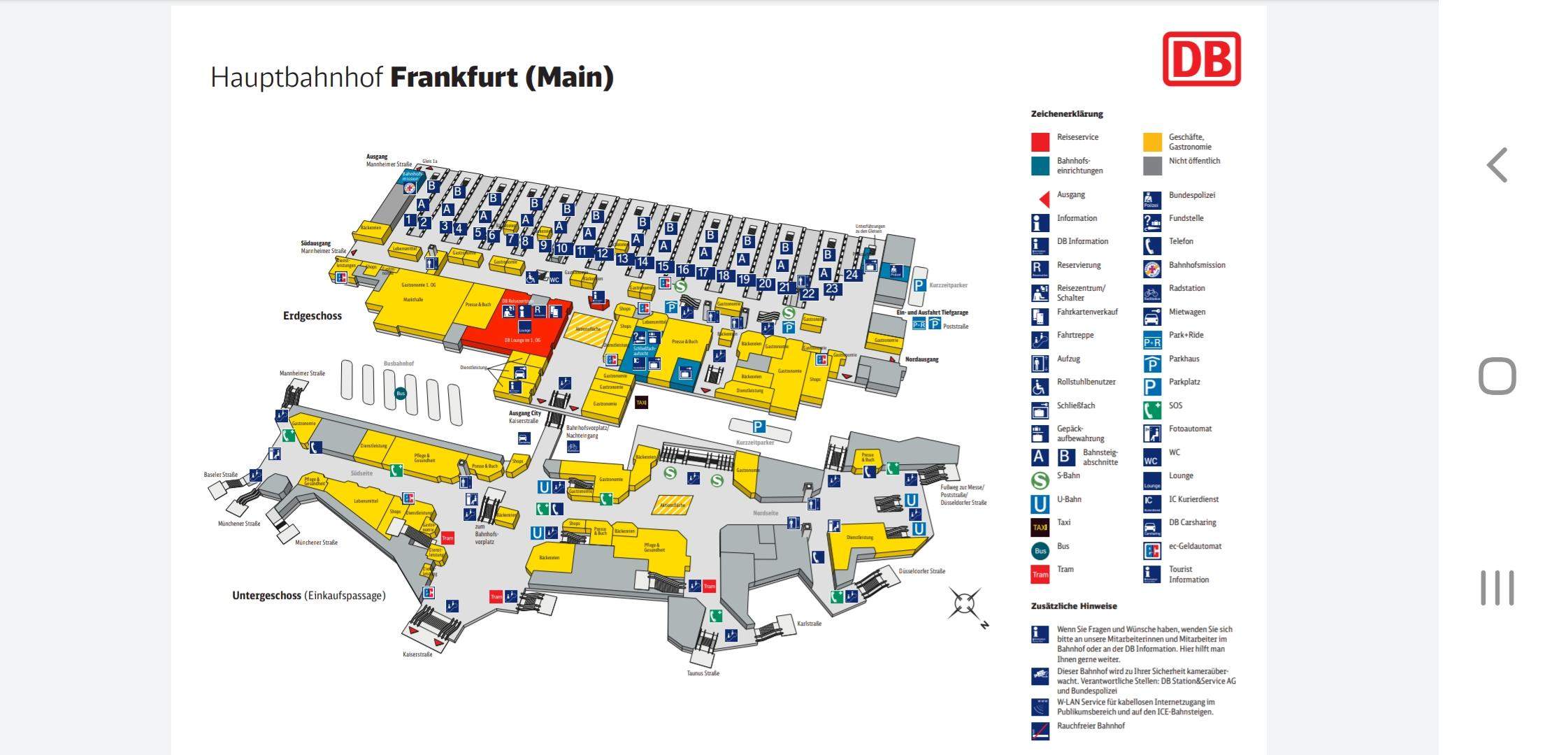 Wie lange dauert es vom 20 bis zum 8 Gleis zu kommen in Frankfurt am Wie lange dauert es vom 20 bis zum 8 Gleis zu kommen in Frankfurt am