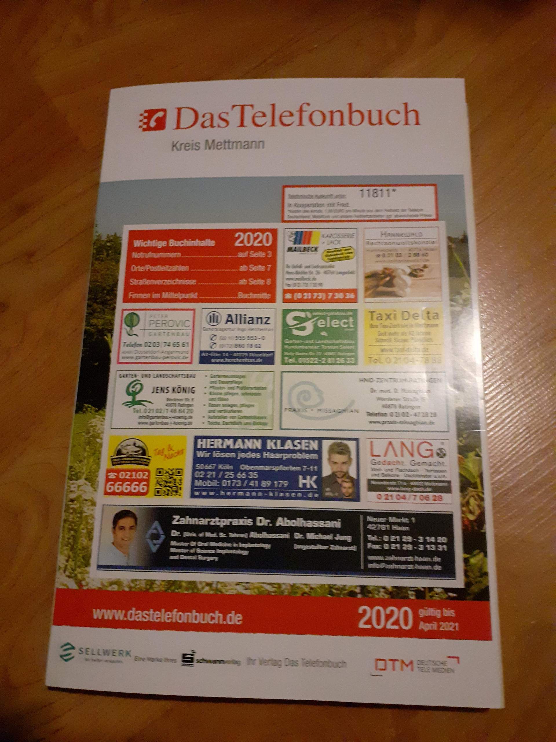 Gibt es eigentlich noch Telefonbücher (von der Post)? (Leben, Telefon ...