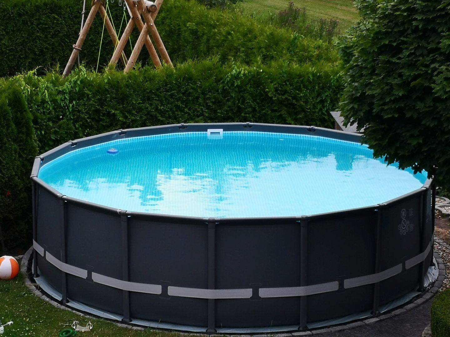 Muss man einen 150cm tiefen Stahlwandpool einlassen oder kann er auch