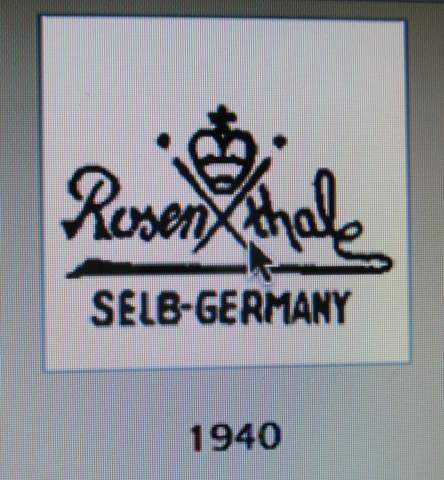 Wie alt ist dieses Rosenthal Porzellan? (Antiquitäten, Porzellanmarke, Porzellanstempel)