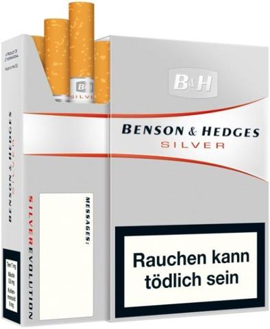Das sind die österreichischen Benson & Hedges, so wie ich sie immer kaufe - (Rauchen, Zigaretten, Klicks)