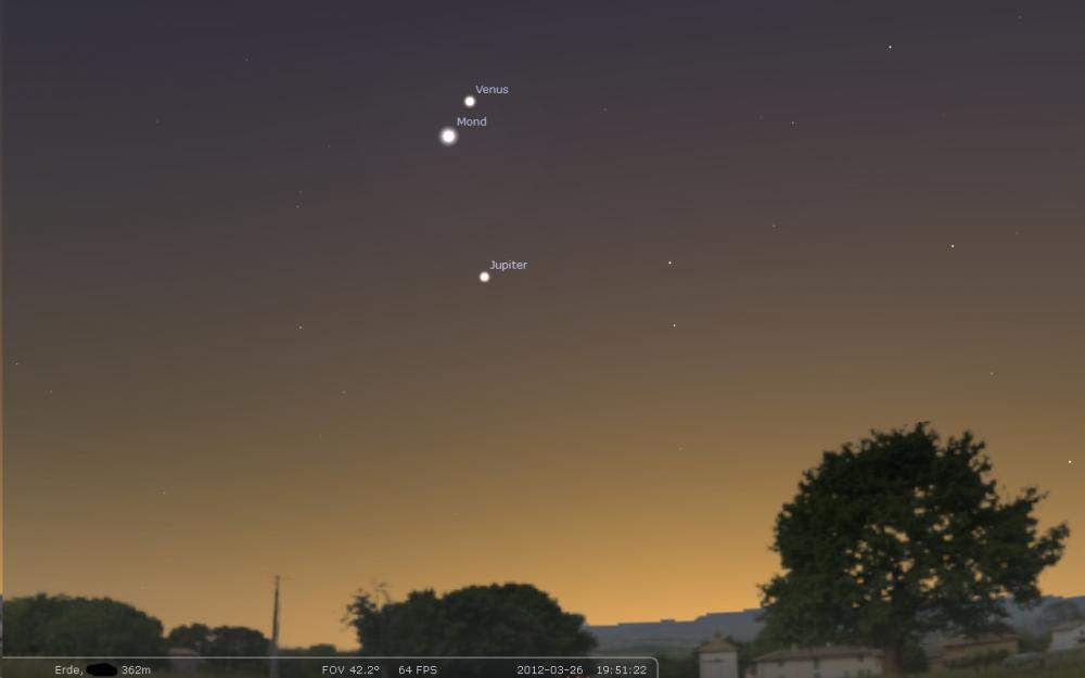 Welcher Stern ist das neben dem Mond? (Astronomie, Sterne, Planeten)