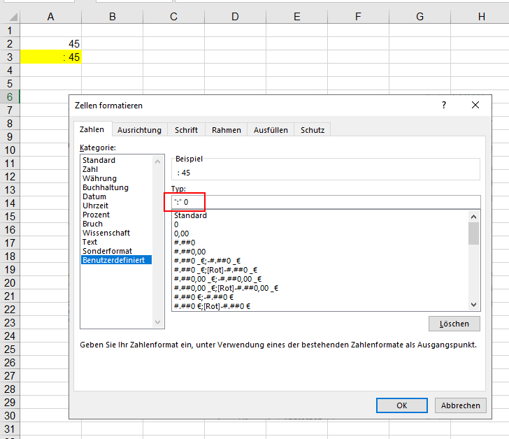 Wie füge ich ein Zeichen vor jeden Wert einer Zelle in Excel ein