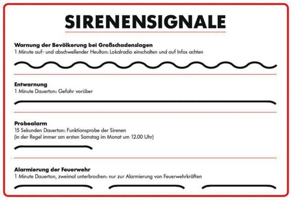 feuerwehrsirenen bedeutung 2 mal feuerwehr alarm sirene