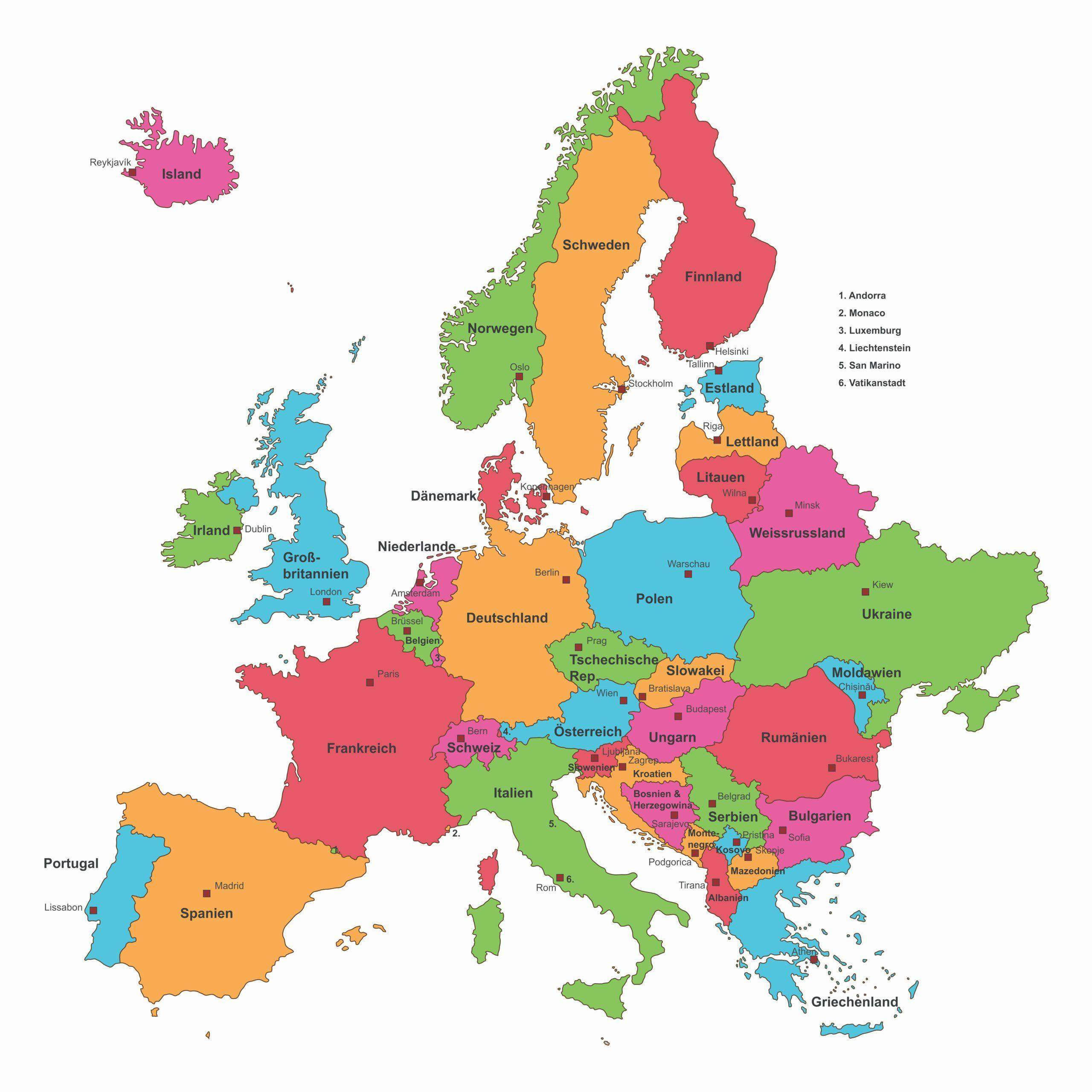 Wer kann mir einen Link von einer Europakarte schicken (Link), wo man