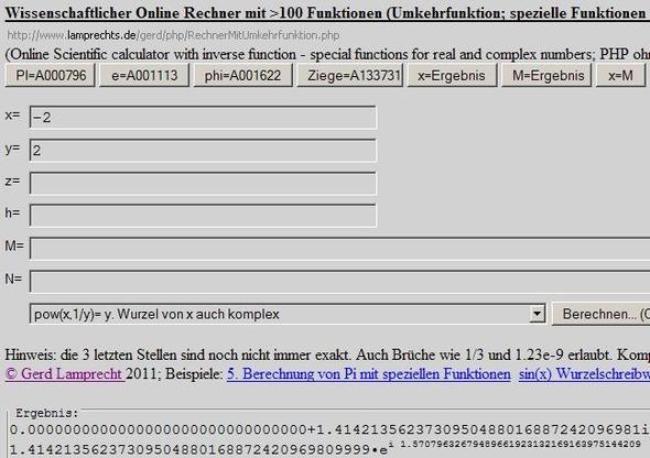 Wurzel ziehen .. aus einer negativen Zahl? (Mathematik)