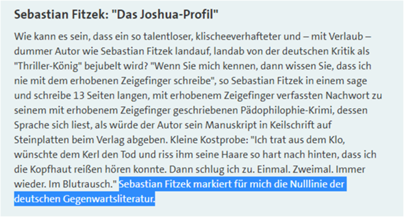 - (Buch, lesen, Sebastian Fitzek)