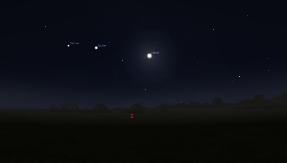 Links Neben Dem Mond Sind Gerade 2 Sterne Was Sind Das Fur Sterne