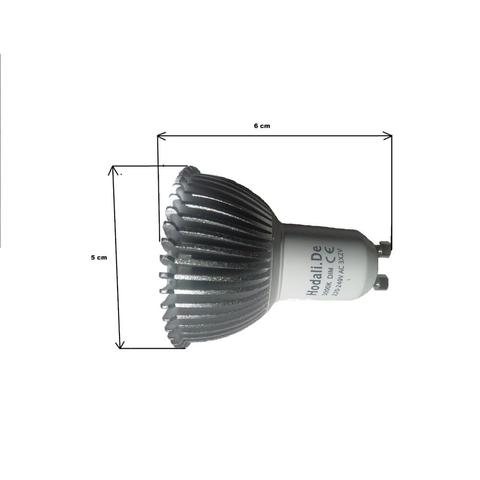 GU10 LED Leuchtmittel mit 550 Lumen 60 x 50 mm - (Elektronik, Elektrik, Elektrotechnik)