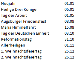 Ferien Und Feiertage Berechnen? (programmieren, Feiertag, Kalender)