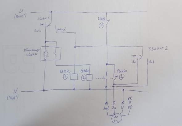 Wie Verkabelt Man Ein Relai Und Einen Dammerungsschalter Computer Technik Technologie