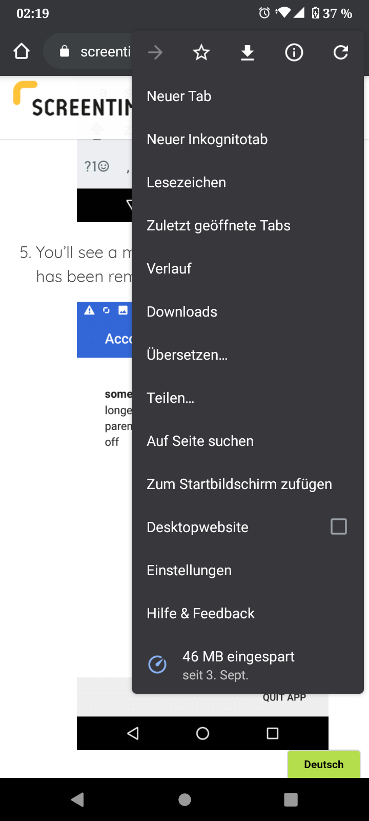 Wie kann ich(Mutter) die app family link auf dem Handy meines Sohnes