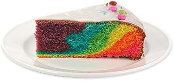 Bunter Regenbogenkuchen - (Rezept, Kuchen)