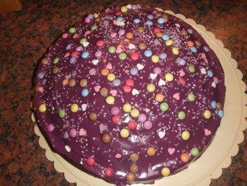 Regenbogenkuchen m Smarties - (Rezept, Kuchen)