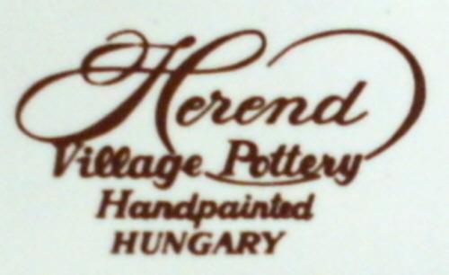 Herend Porzellan verschiedene Stempel Unterschied 2. Wahl? (sammeln)