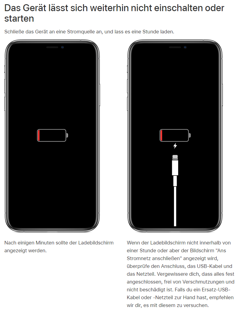 Wie sieht es aus wenn mein IPhone lädt? (Smartphone, Ladekabel)