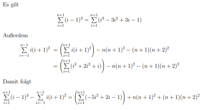 Summen Mathe ( zur expliziten Formel umwandeln)? (Mathematik, Summenformel)