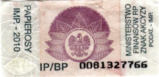 Steuerbanderole Polen - (Polen, Grenze, Polenmarkt)