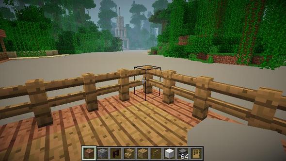 Gaue Blöcke in der Hand; Graues Wasser - (Minecraft, Fehler, Shader mod)