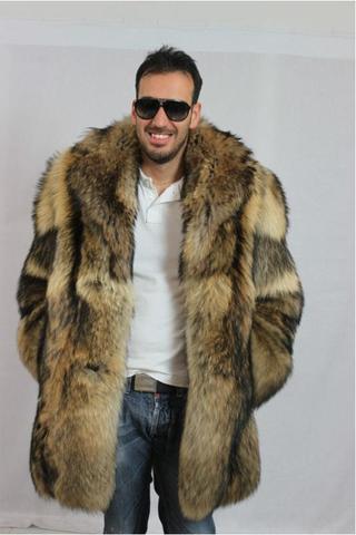 Konnen Manner Jugendliche Pelz Pelzmantel Jacken Tragen Pelzmantel Pelzjacke