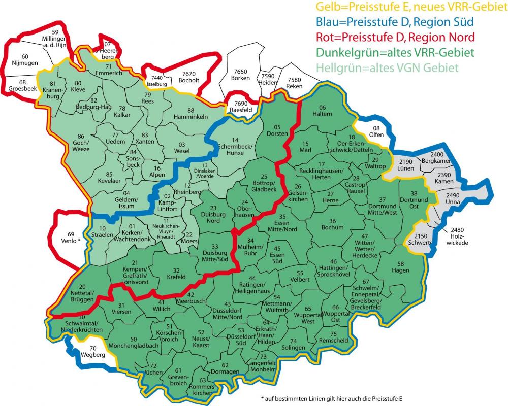 Wo hin kann ich mit dem schokoticket fahren? (Zug, VRR)