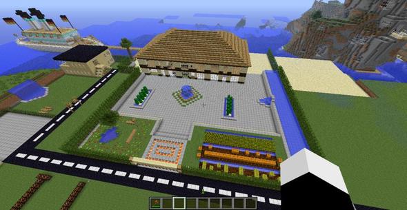 Minecraft Villa 15x30 Bauplan Multiplayer