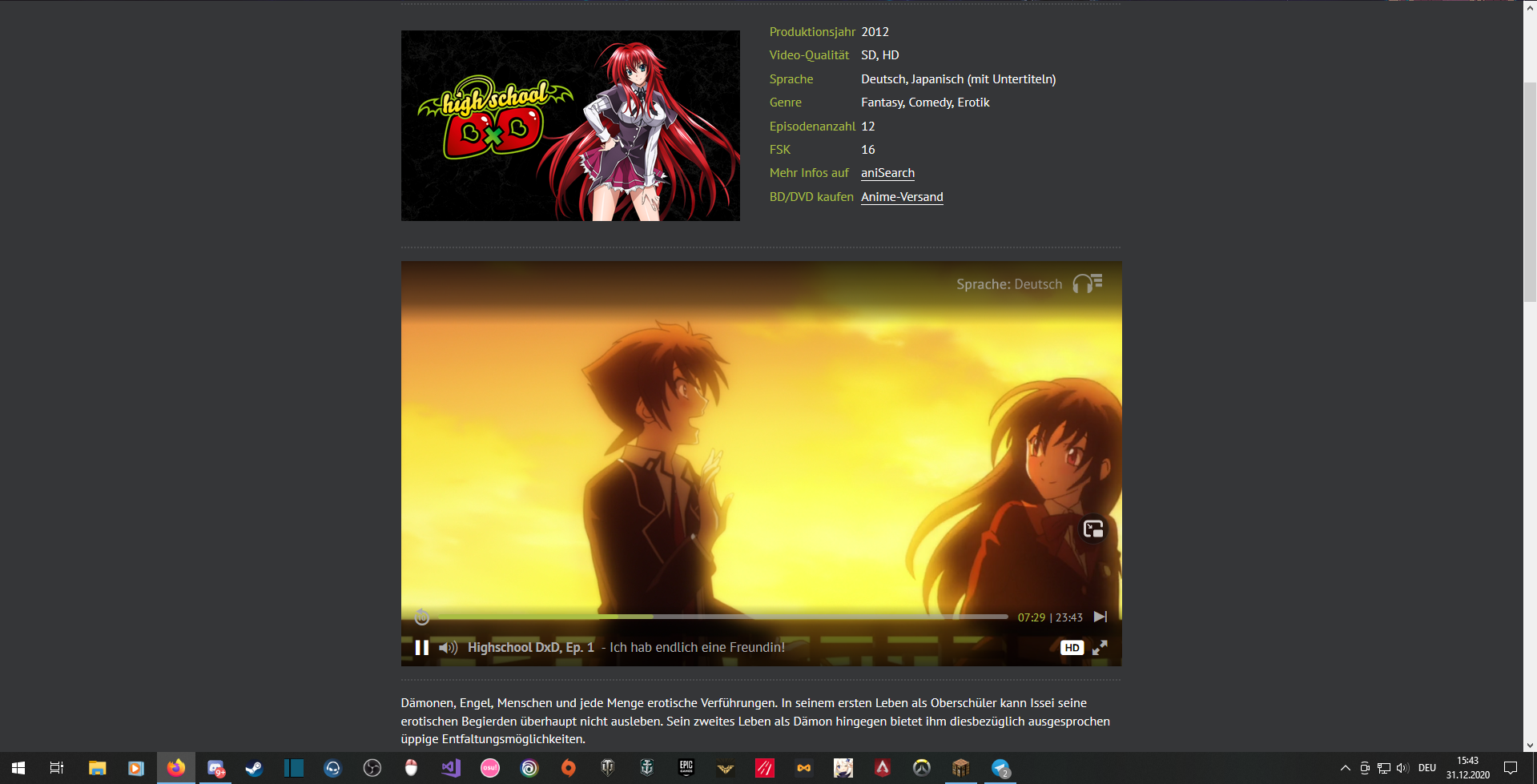 Wo Kann Man Highschool Dxd Schauen