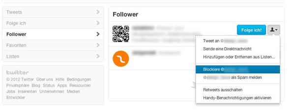 Twitter Follower blockieren - (eBay, Twitter, Follower)