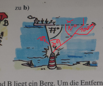 Schiff Winkel berechnen? (Schule, Mathematik)