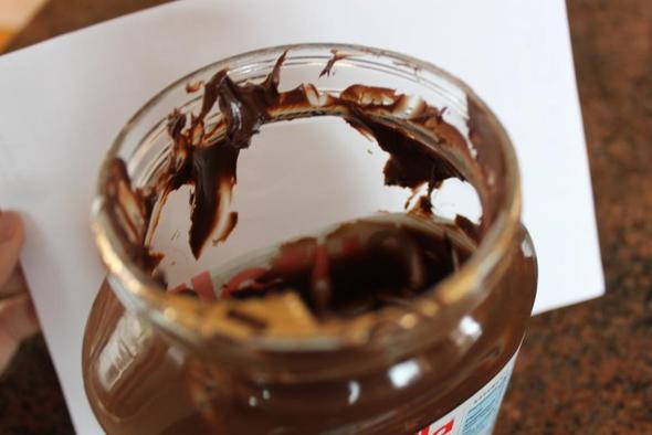 Unser Nutellaglas *__* - (Sauberkeit, Nutella)
