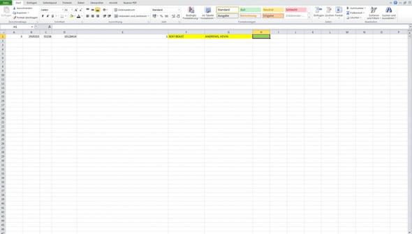 Screenshot1 - (Microsoft Excel, Daten, Tabelle)