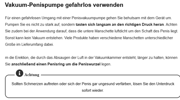 Penis Pumpe/Vakuum gefhrlich? (Gesundheit und Medizin, Penispumpe) Penis Pumpe/Vakuum gefhrlich? (Gesundheit und Medizin, Penispumpe)