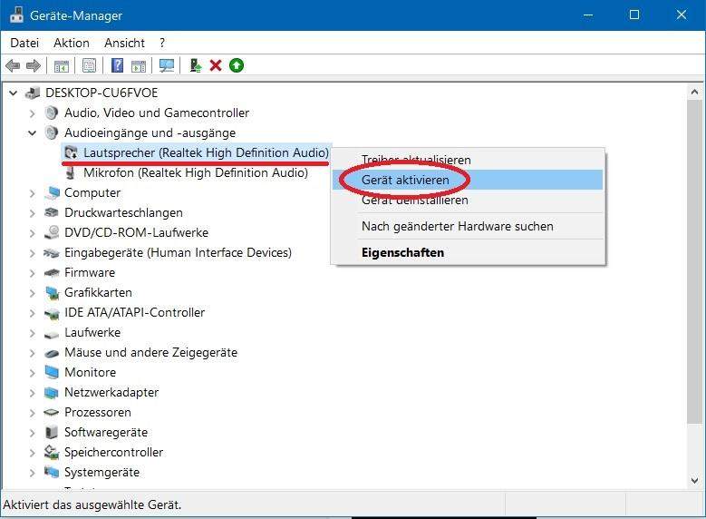 Headset wieder aktivieren. Windows 10? Technik, PC)