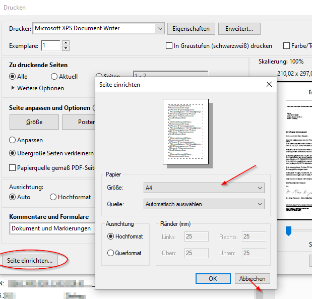 Drucker Druckt Nur Schwarz Weiß Windows 10 Laptop druckt alles in A5 aus trotz A4 einstellungen? (Computer