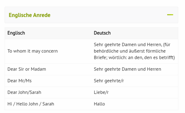 Höfliche E-Mail Anrede im Englischen an ein Unternehmen? (Englisch)