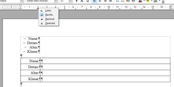 - (Word, OpenOffice, Dokumente)