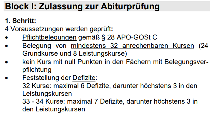 Wie Viele Defizite Darf Man Haben Nrw Abitur