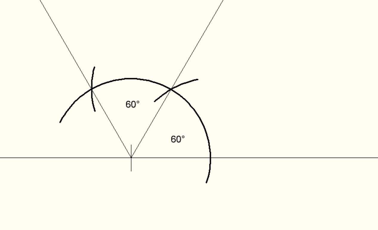 72 Grad Winkel Wie konstruiere ich einen 75° Winkel? (Schule, Mathematik)