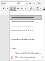 Word Ipad doppelt unterstreichen? (Microsoft Word)