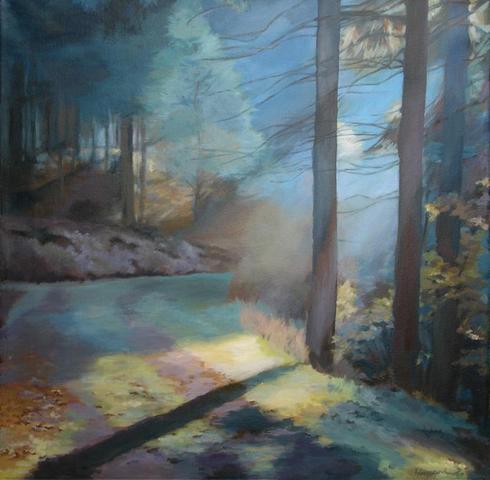 Thüringer Wald - in Acryl gemalt - (Kunst, Hobby, Kultur)