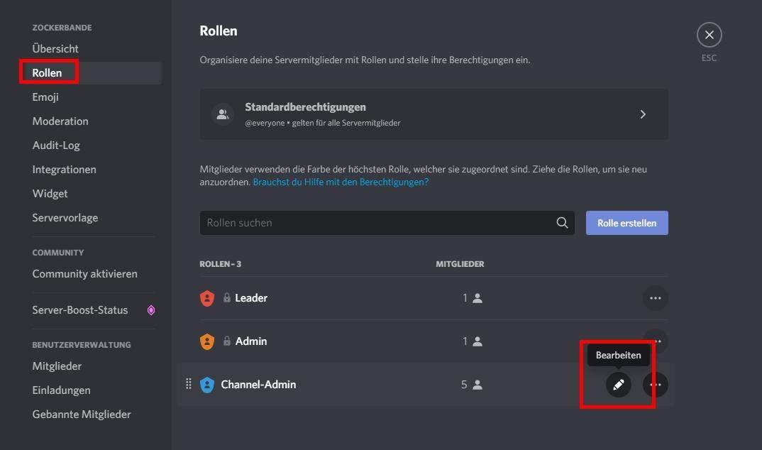 Wie passe ich die rechte Spalte bei meinem Discord Server an? (Computer)