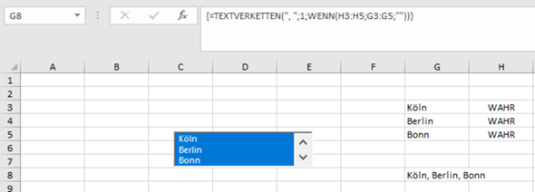 Wie kann man in Excel einen Wert aus einem Listenelement in eine Zelle ...