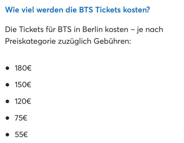 Wie Viel Kostet Ein Bts Konzert Ticket