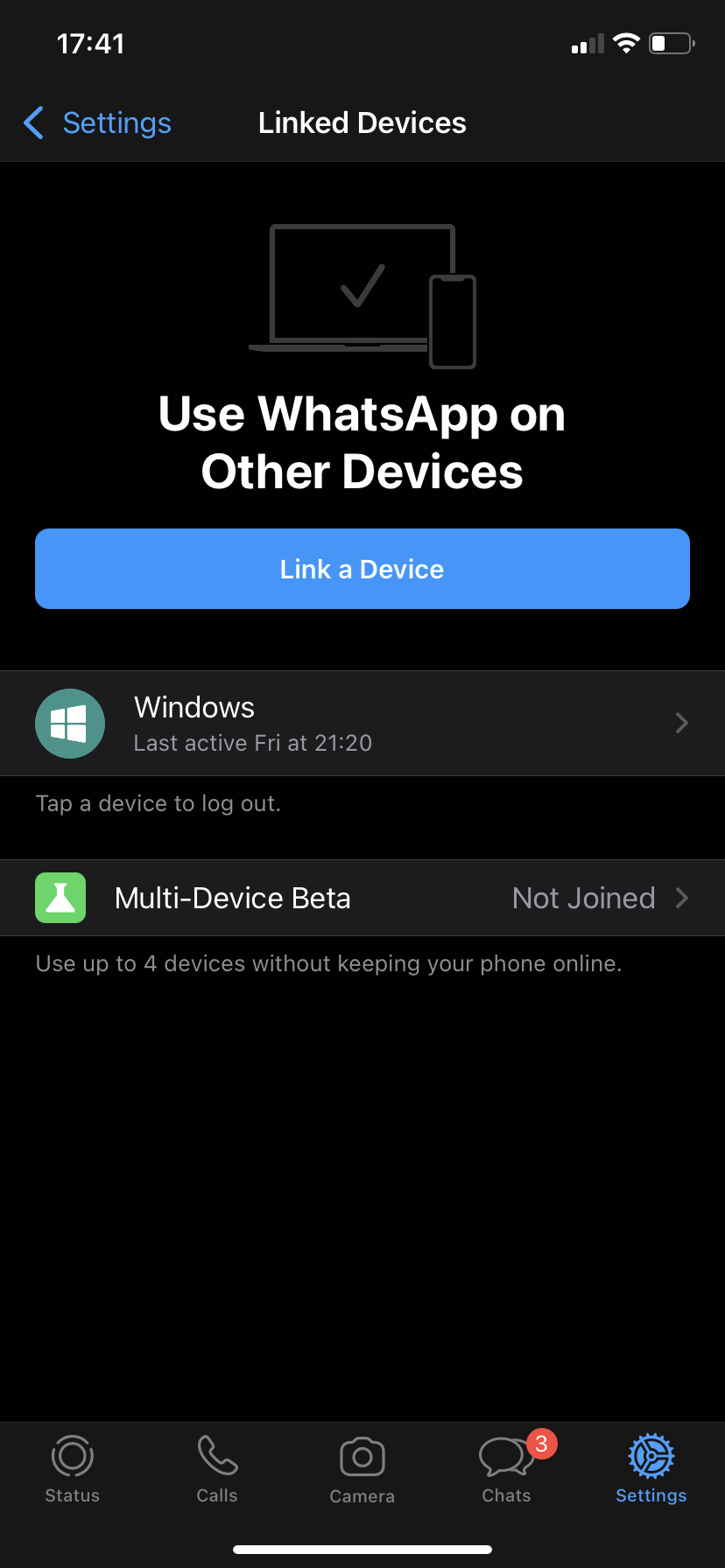 Kann ich auf WhatsApp sehen, ob mein WhatsApp Account in anderen Geräten angemeldet ist? (Handy