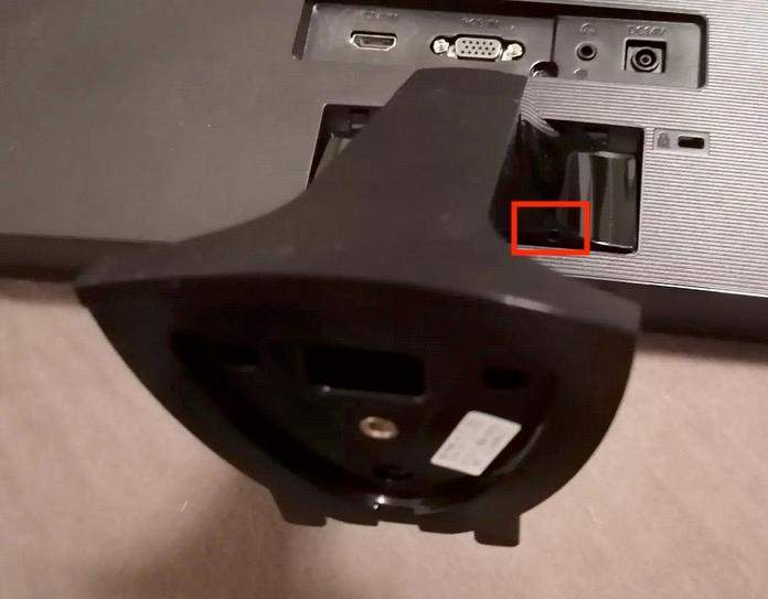 Wie griegt man diesen Standfuß runter? (PC, Samsung, Monitor)