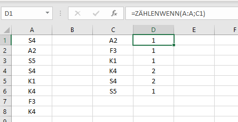  - (Computer, Microsoft Excel, Formel)