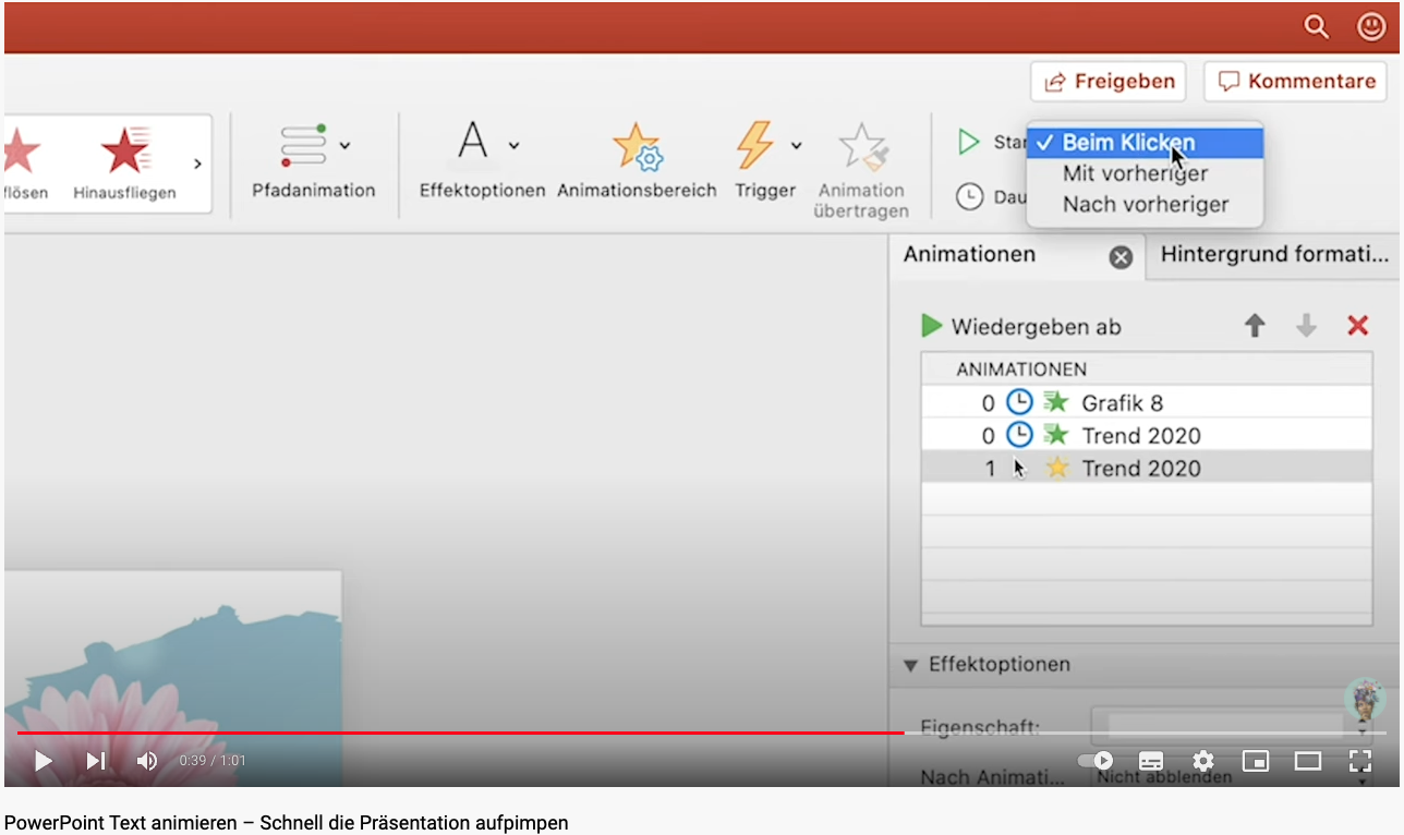 Wie bei Powerpoint mehrere Elemente gleichzeitig animieren? (Computer, Schule, Präsentation)