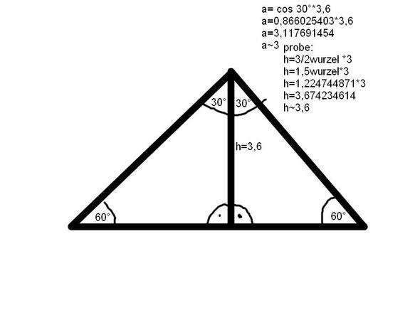 Wie berechnet man die Seite eines gleichseitigen Dreiecks? (Mathematik