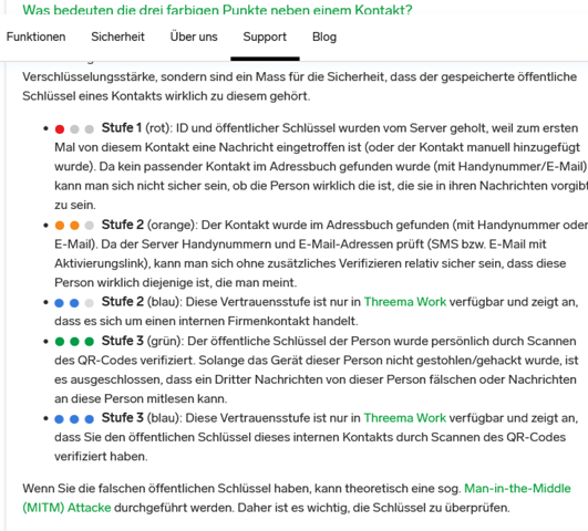 Was bedeuten diese Punkte? (Computer, Threema)